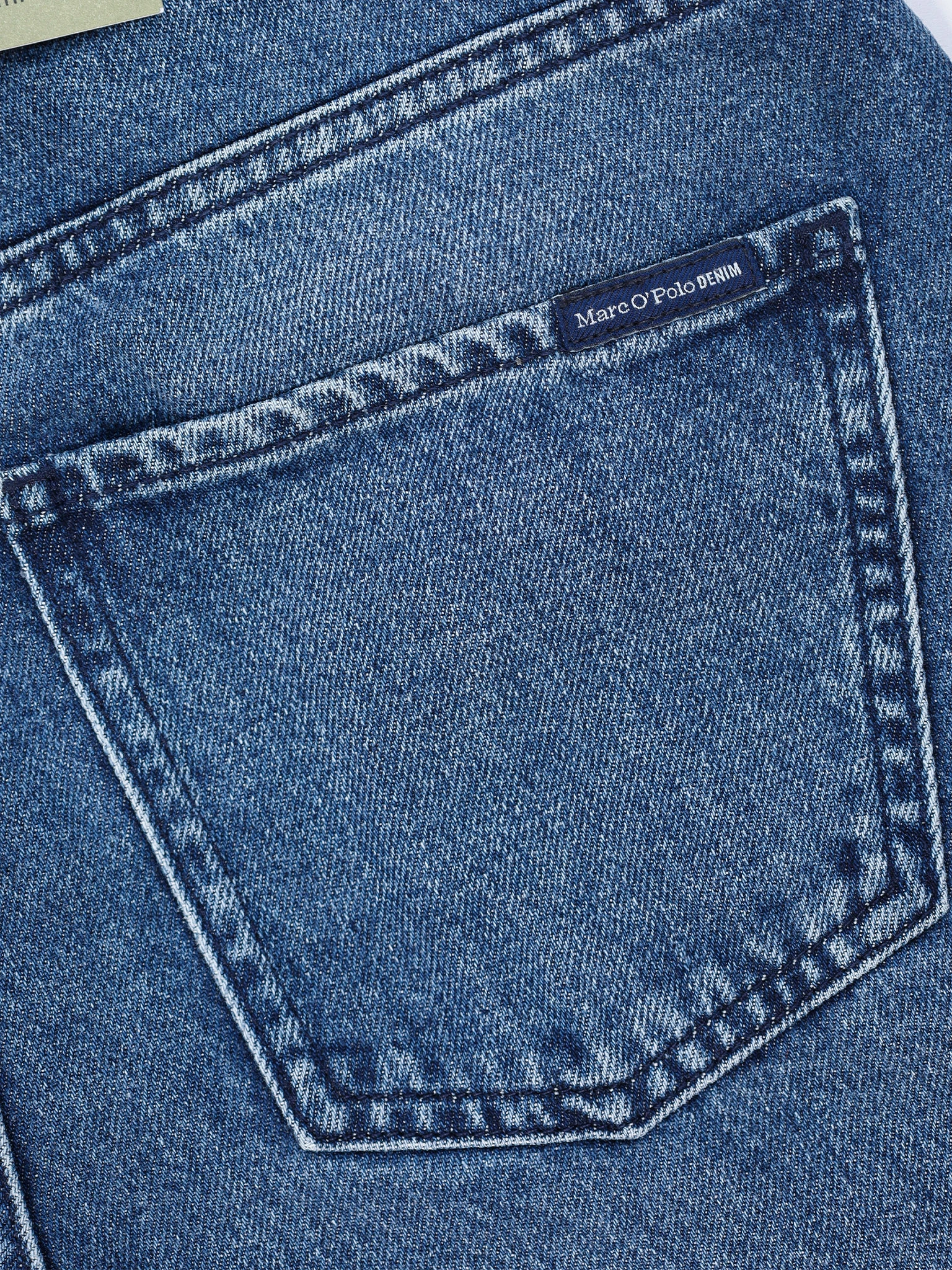 Джинсы синего цвета из хлопка свободного кроя